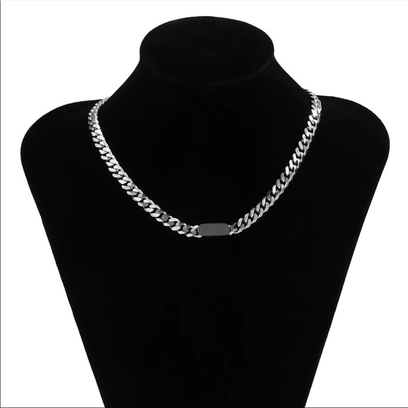 NEW 925 STERLING SILVER PUNK CHOKER NECKLACE - Picture 5 of 7